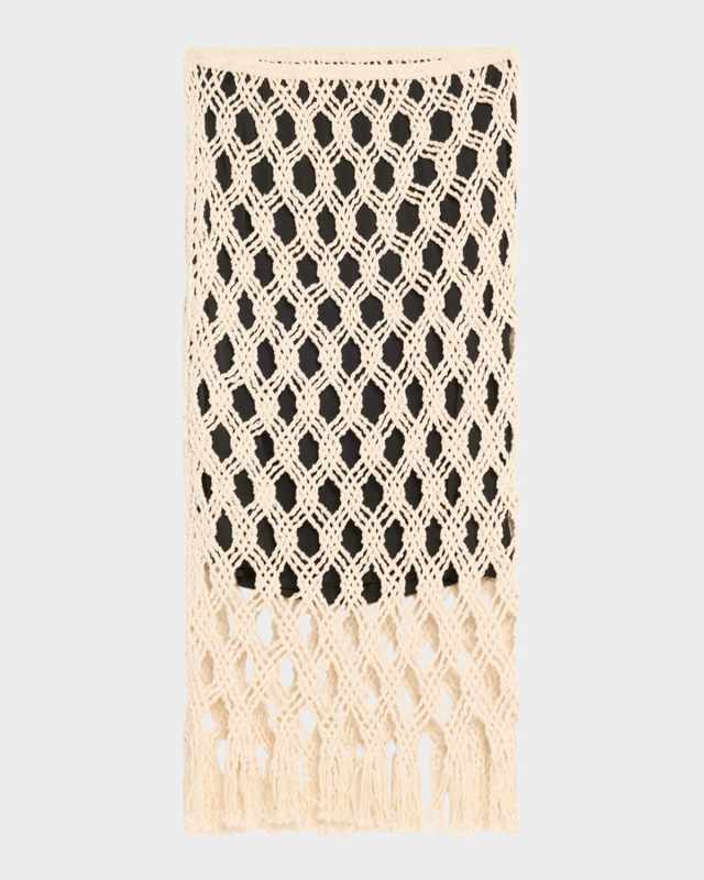 Sparrow Macrame Midi Skirt